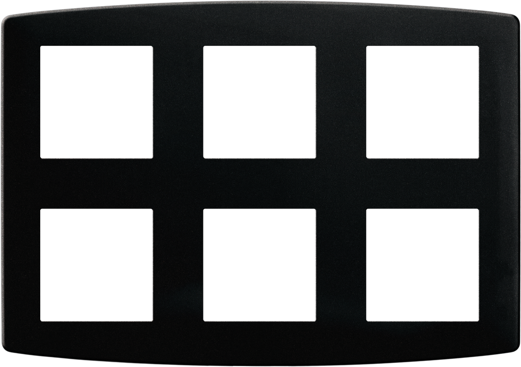 Plaque 2x3 anthracite