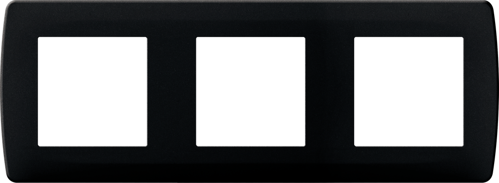 Plaque anthracite 3 positionstes