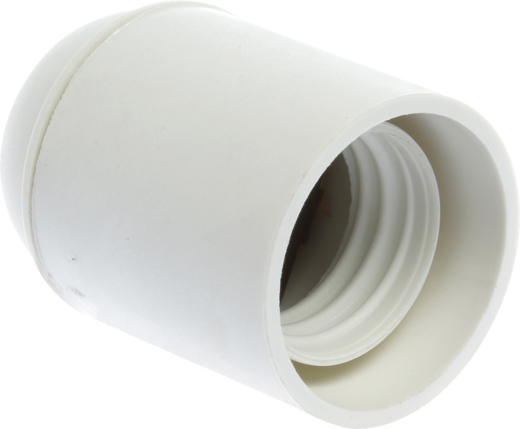 Douille E 27 sple bague blanche