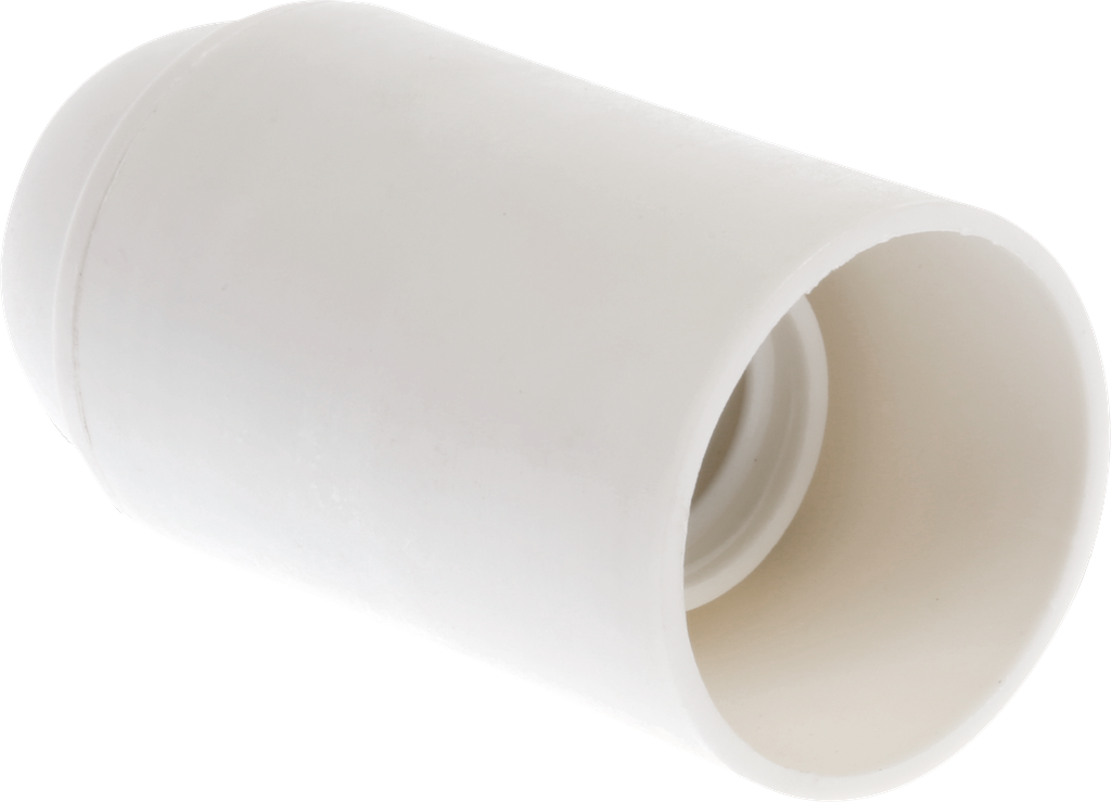 Douille E14 sple bague blanche