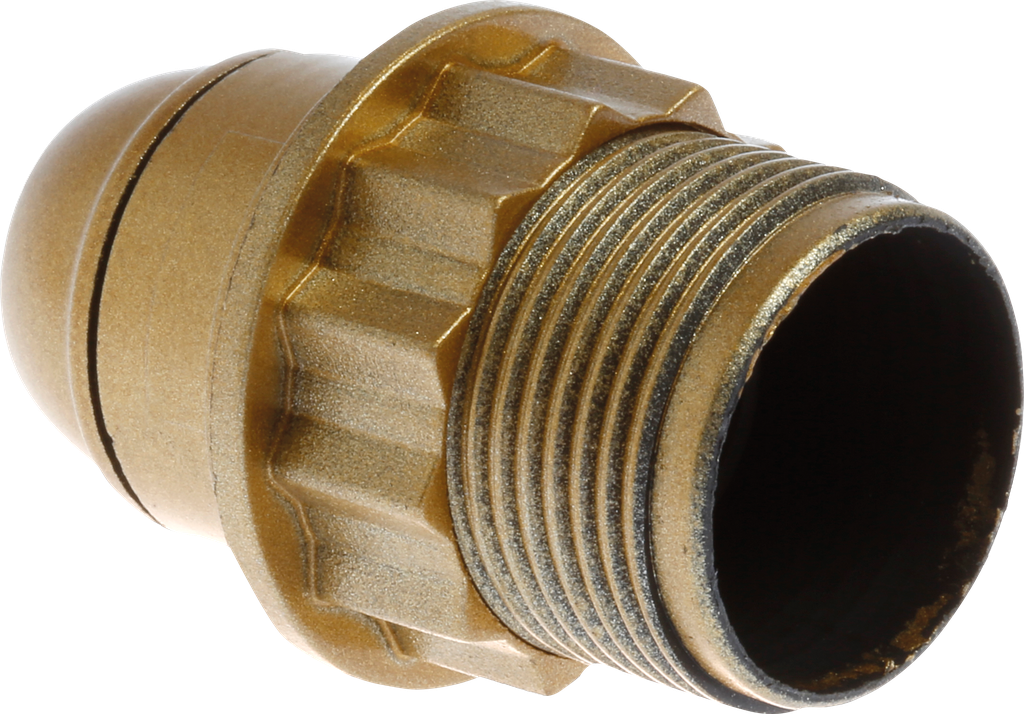 Douille E14 dble bague or