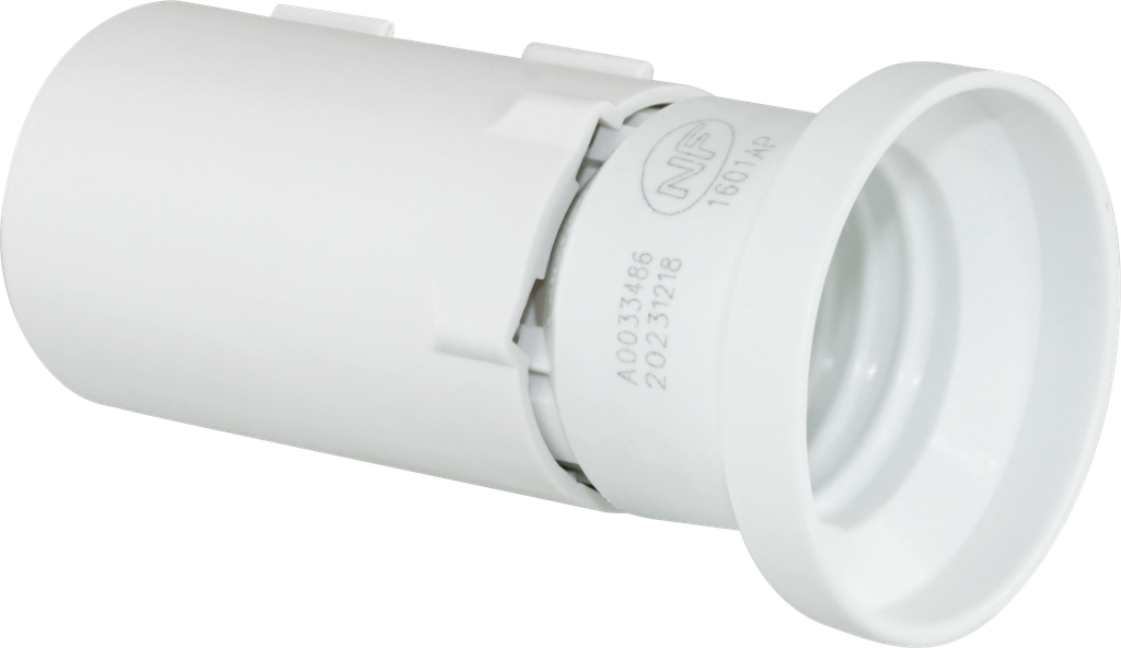 Douille de chantier E27 blanche