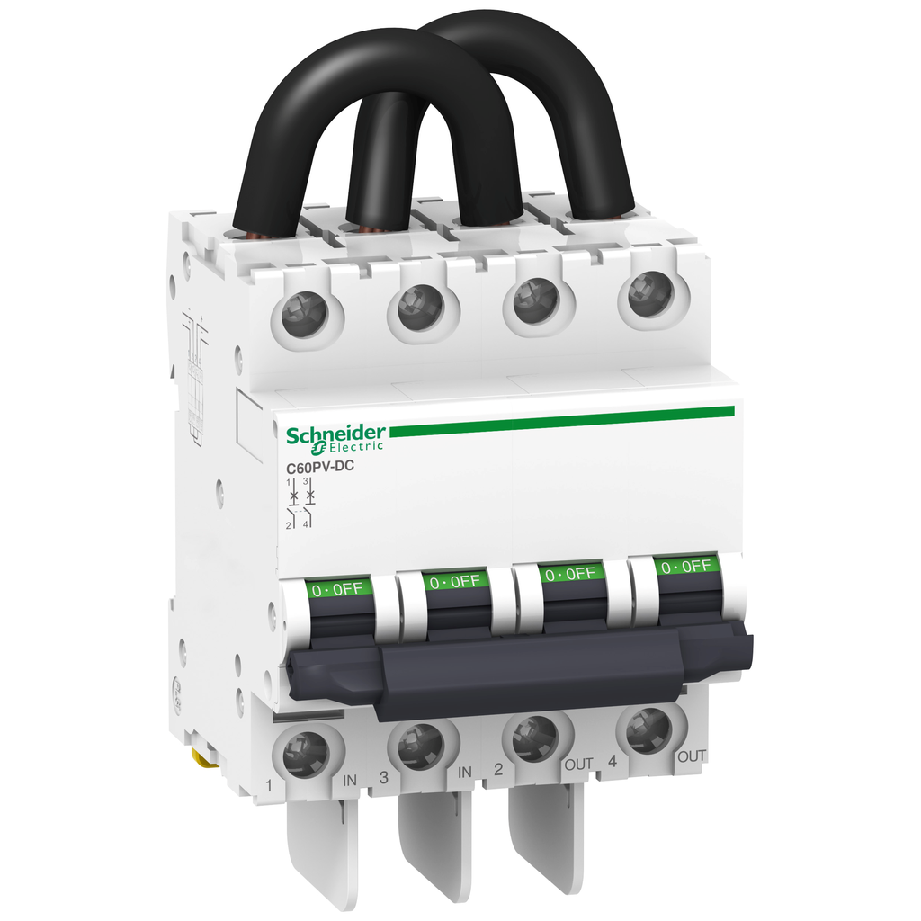 Acti9 PV - Disjoncteur photovoltaïque C60PV-DC 800VDC 10A 2P