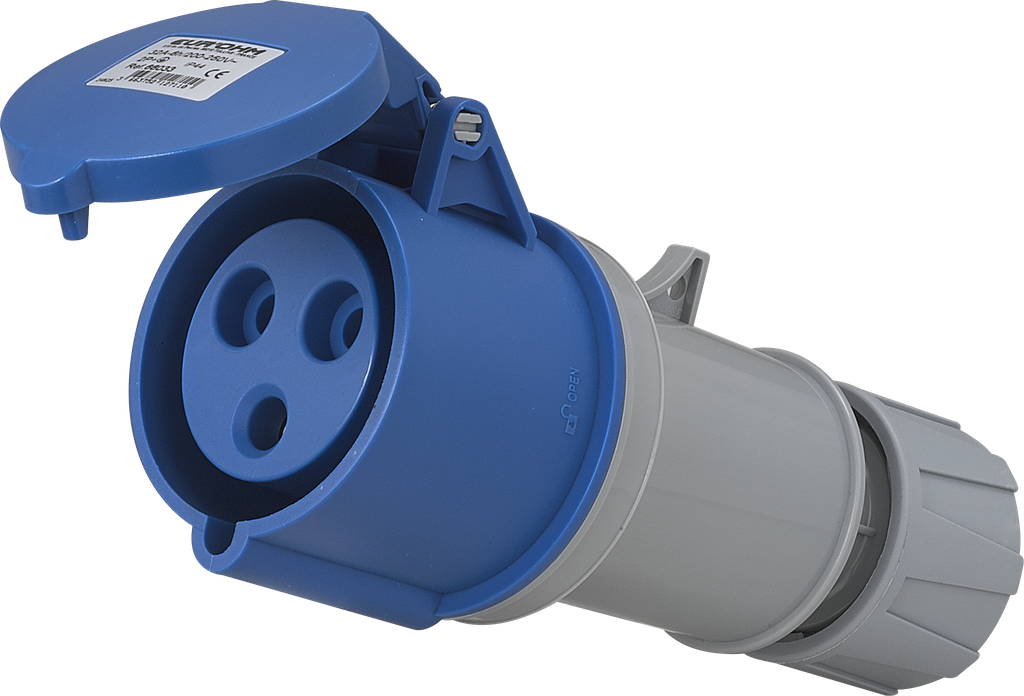 Prise industrielle mobile droite 2P+T 32A 230V AC IP44