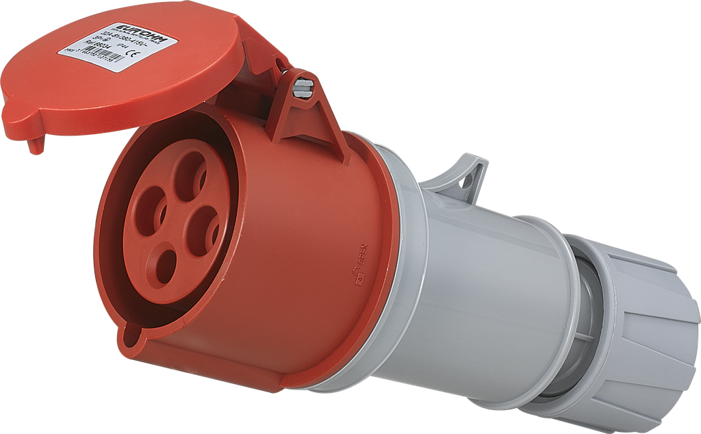 Prise industrielle mobile droite 3P+T 32A 400V AC IP44