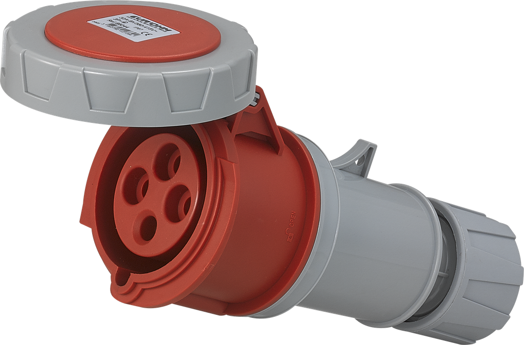 Prise industrielle mobile droite 3P+T 32A 400V AC IP67