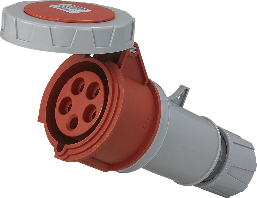 Prise industrielle mobile droite 3P+N+T 32A 400V AC IP67