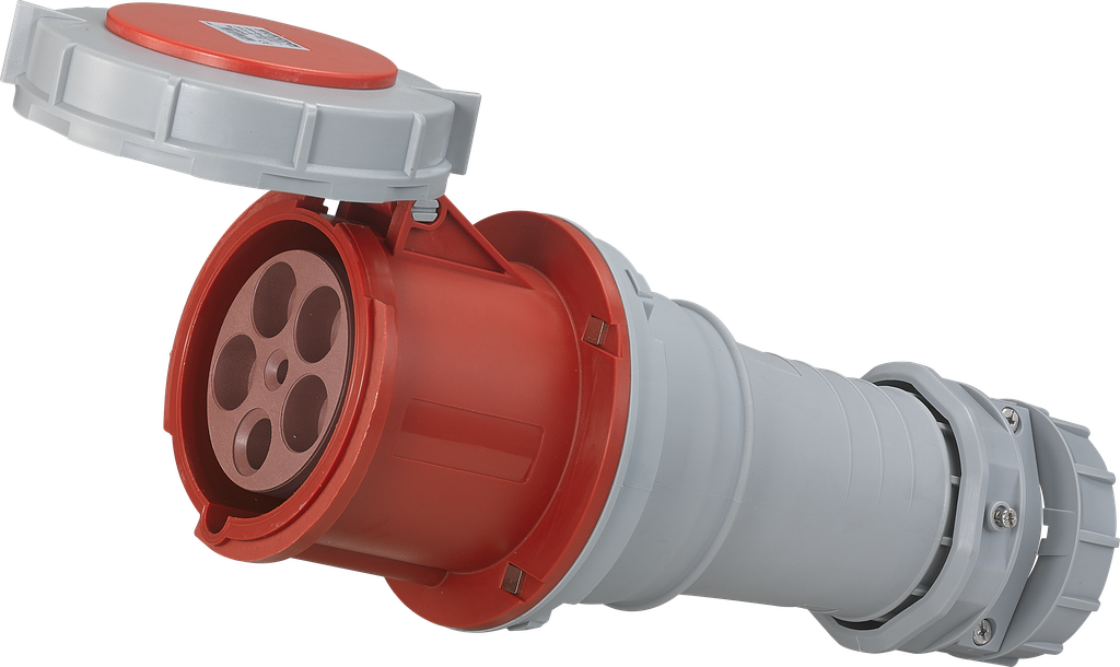 Prise industrielle mobile droite 3P+N+T 125A 400V AC IP67