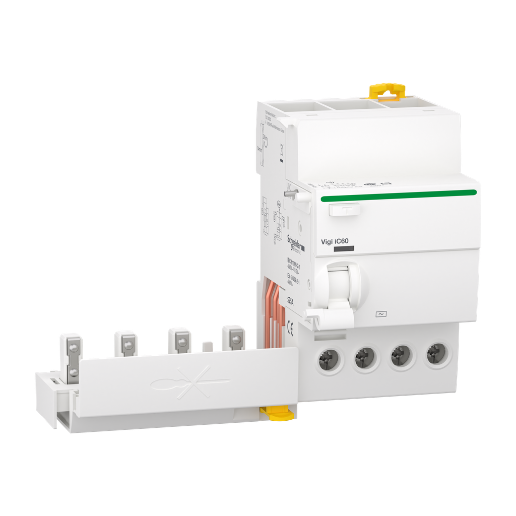 Acti9 Vigi iC60 - Bloc diff 400Vca (Ph/Ph) - 4P - 25A - 30mA - Type AC