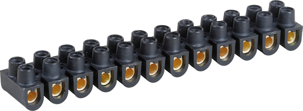 Barrettes laiton noire 6 mm²