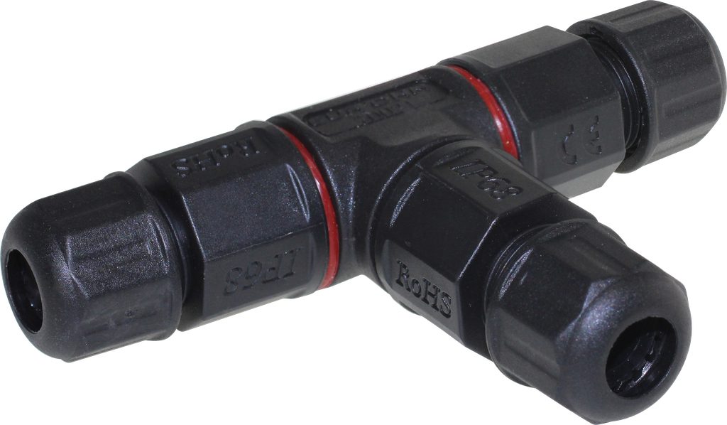 Connexion étanche IP68 en T