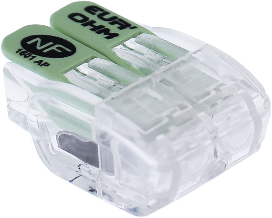 Borne à levier 2P 0,35 -2,5mm²