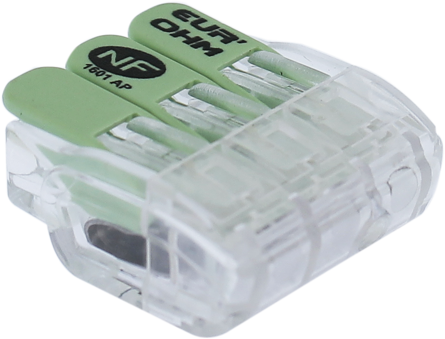 Borne à levier 3P 0,35 -2,5mm²