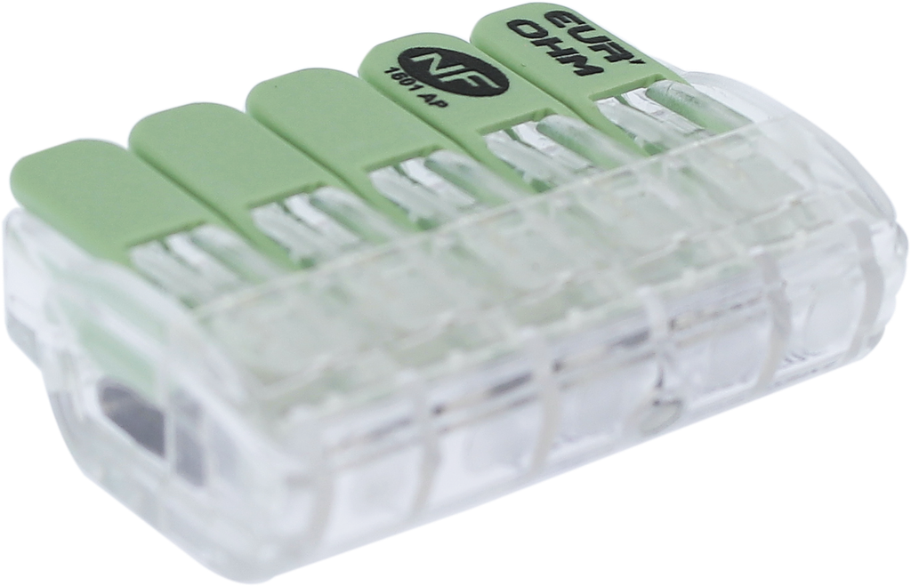 Borne à levier 5P 0,35 -2,5mm²