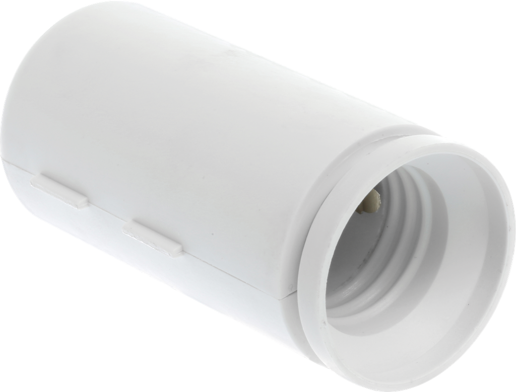 Douille de chantier E27 blanche (etiq.uni.)