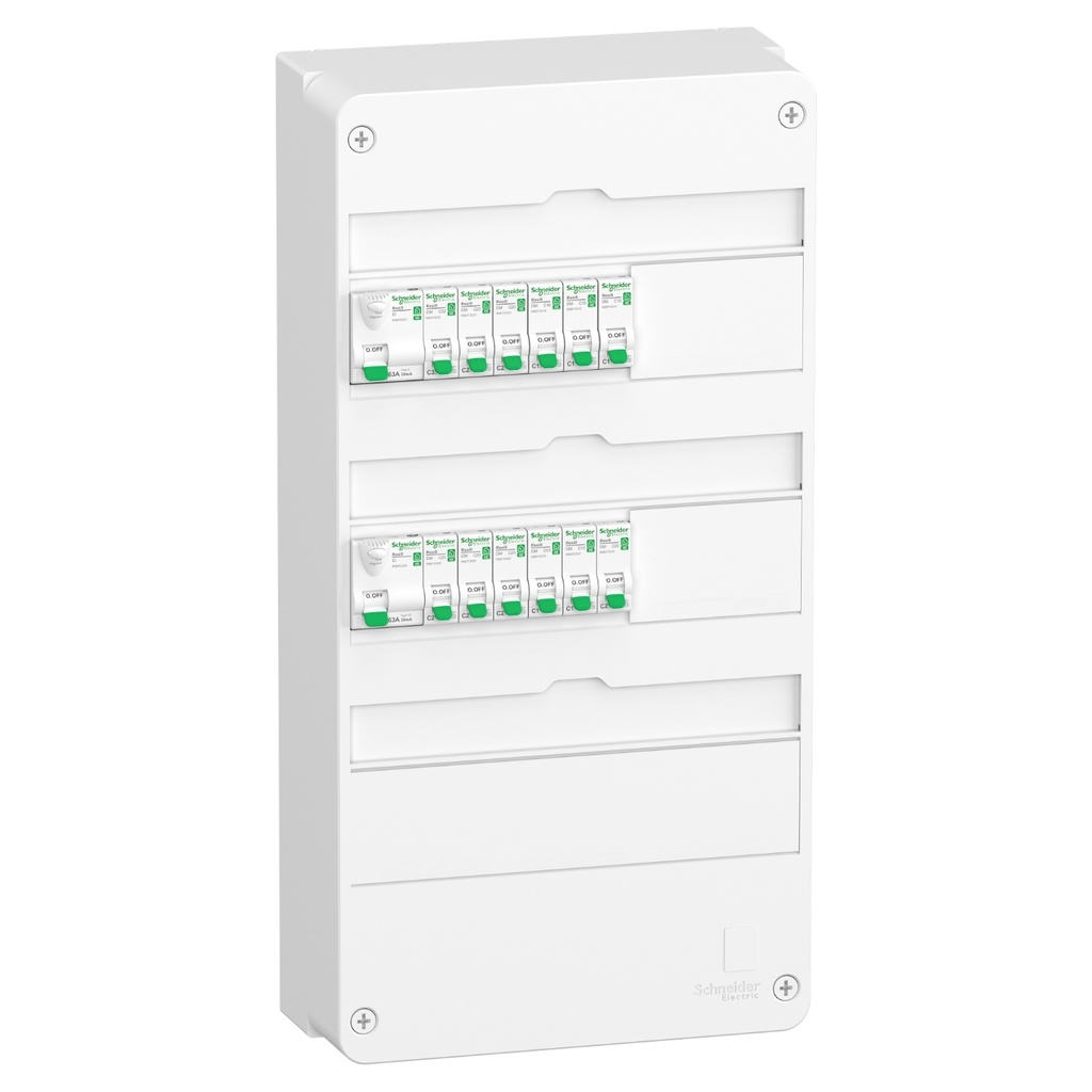 Resi9 - Tableau standard logement type T3 T4 - 3 rangées - technologie XE