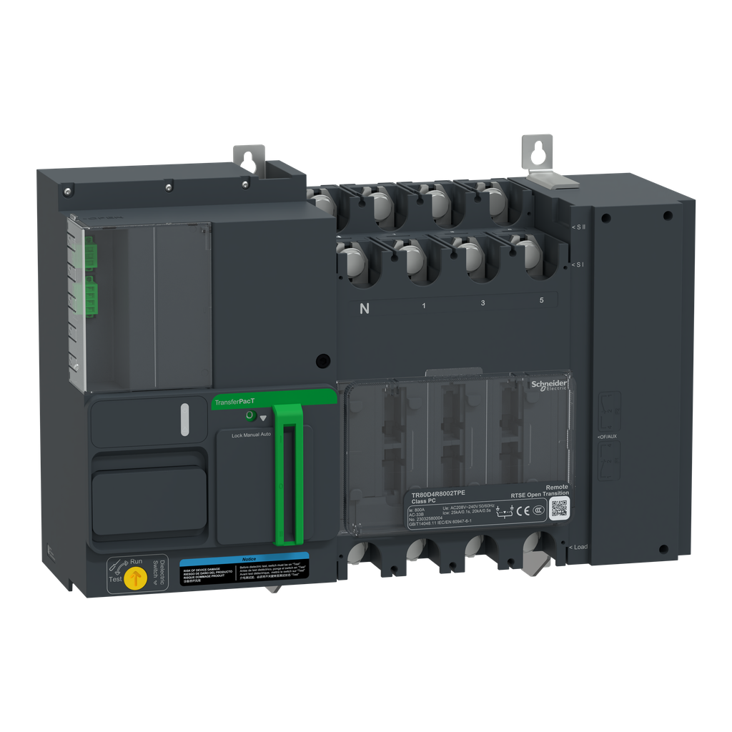 TransferPacT TR800 - inverseur de sources - télécommandés - 800A - 4P - 220Vca