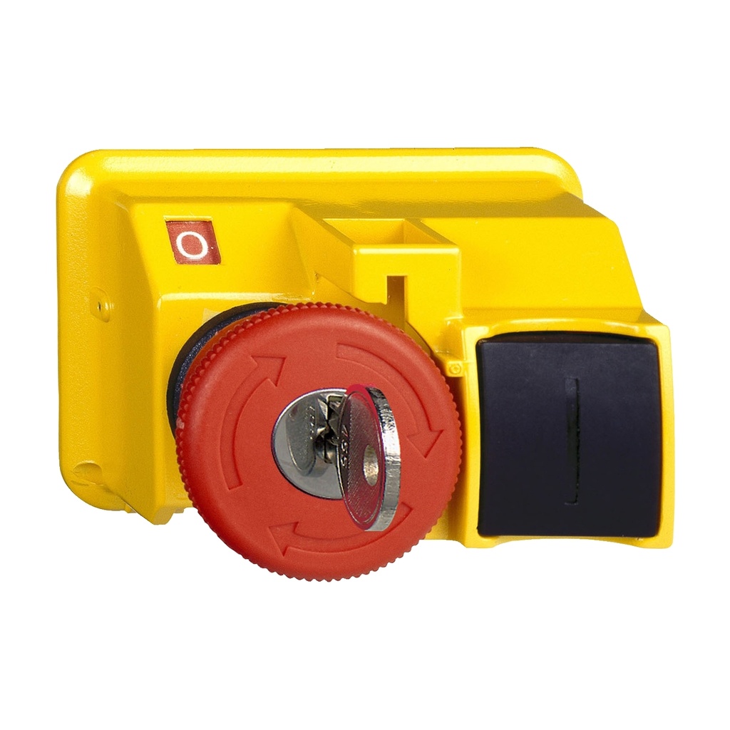 TeSys GV - tête pour bouton-poussoir Ø40mm - déverrouillage par clé - Ø22- rouge