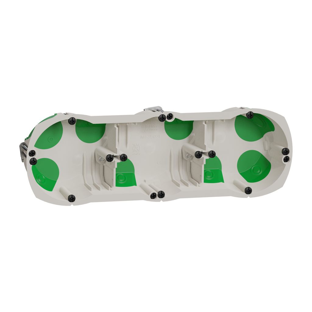 Multifix Air - boîte étanche 3 postes - Ø67mm - P40mm - entraxe 71mm