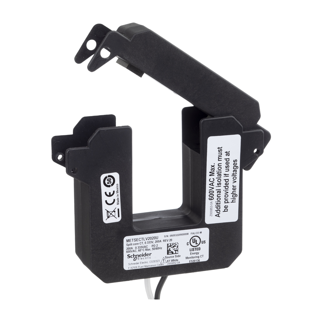 PowerLogic - TI ouvrant - T2 - 200A - sortie 0,333V - incompatible entrée 5A