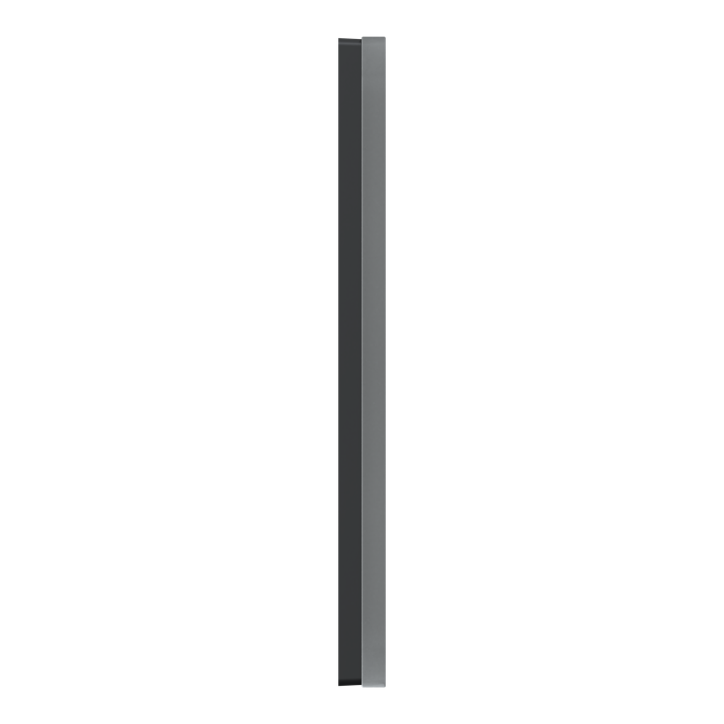 D-Life - cadre de finition - verre - noir - 2 postes