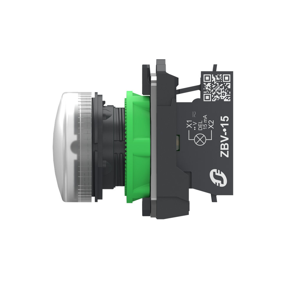 Harmony XB5 - voyant lumineux DEL - Ø22 - blanc - 24V - Push In