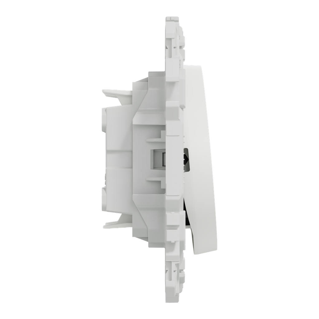 Odace - double va-et-vient ou poussoir - 10AX - blanc craie
