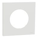 Odace - plaque de finition 1 poste - couleur Blanc craie