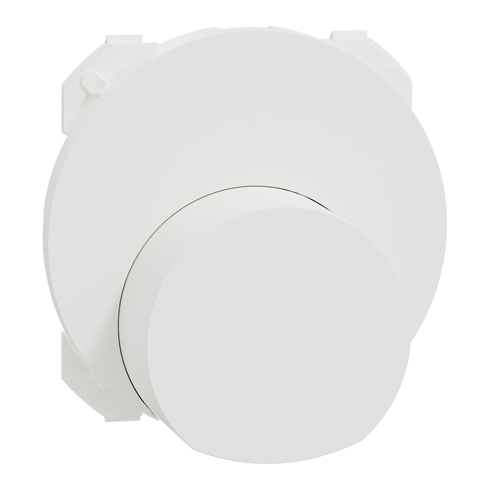 Odace - enjoliveur seul - pour sortie de câble - blanc craie