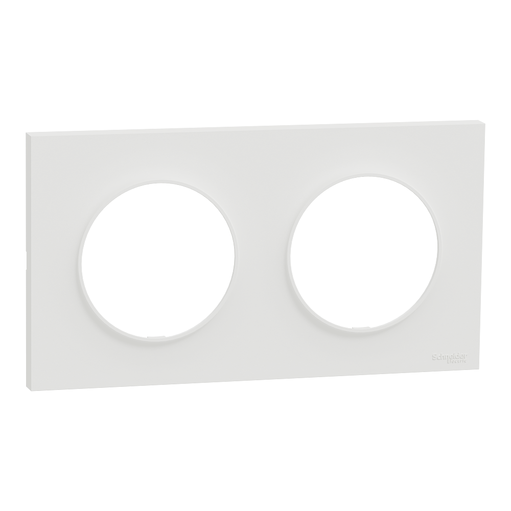 Odace Origine - lot de 84 plaques de finition 2 postes - couleur blanc