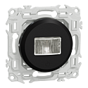 Odace - détecteur présence et mouvement - 3 fils avec neutre - noir onyx