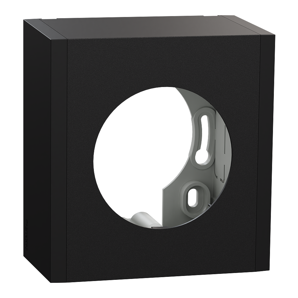 Odace - boîte pour montage en saillie - 1 poste associable - noir onyx