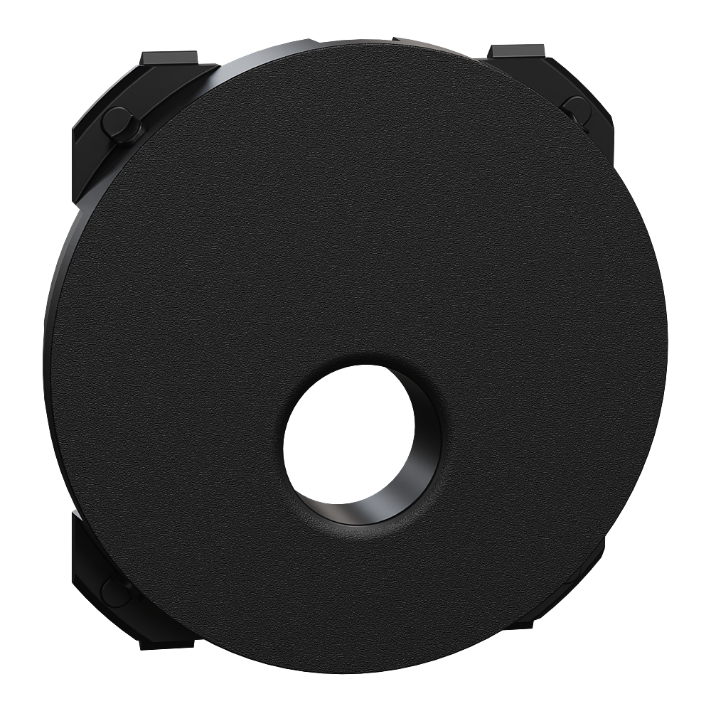 Odace - enjoliveur seul - pour prise TV - noir onyx