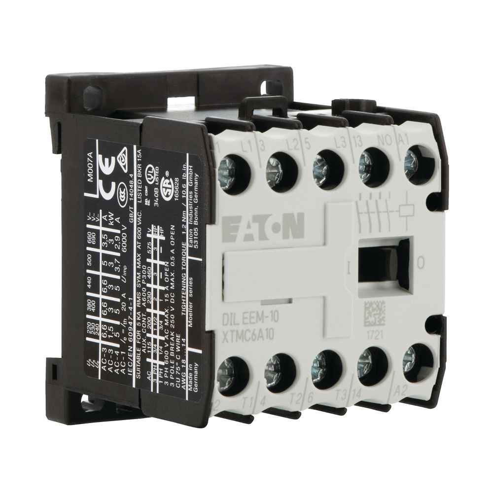 Contacteur de puissance, 3p+1F, 3kW/400V/AC3