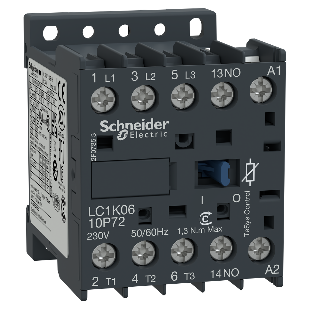 TeSys LC1K - contacteur - 3P - AC-3 440V - 6A - bobine 110Vca