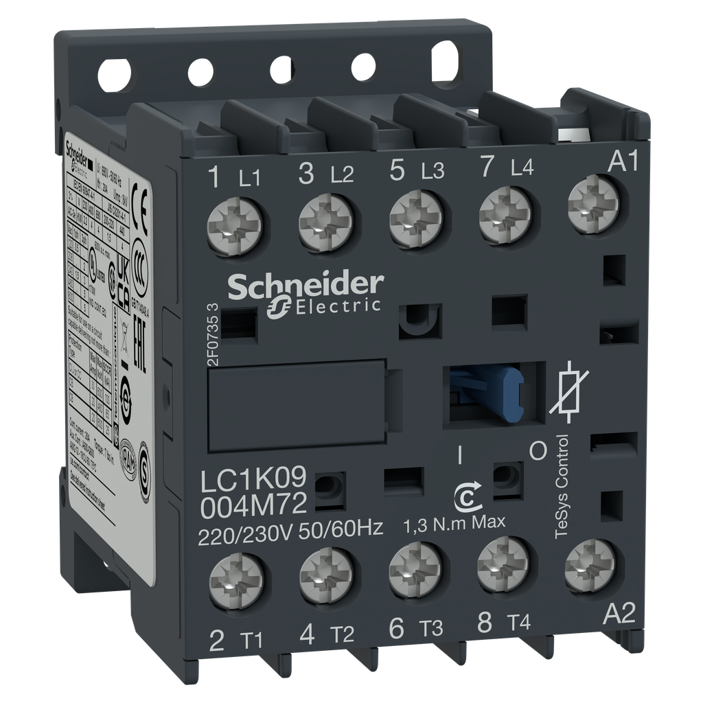 TeSys LC1K - contacteur - 4P - AC-1 440V - 20A - bobine 24Vca