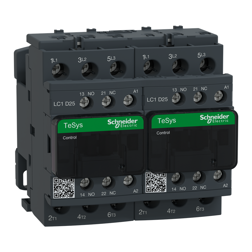 TeSys LC2D - contacteur inverseur - 3P - AC-3 440V - 25A - bobine 24Vca