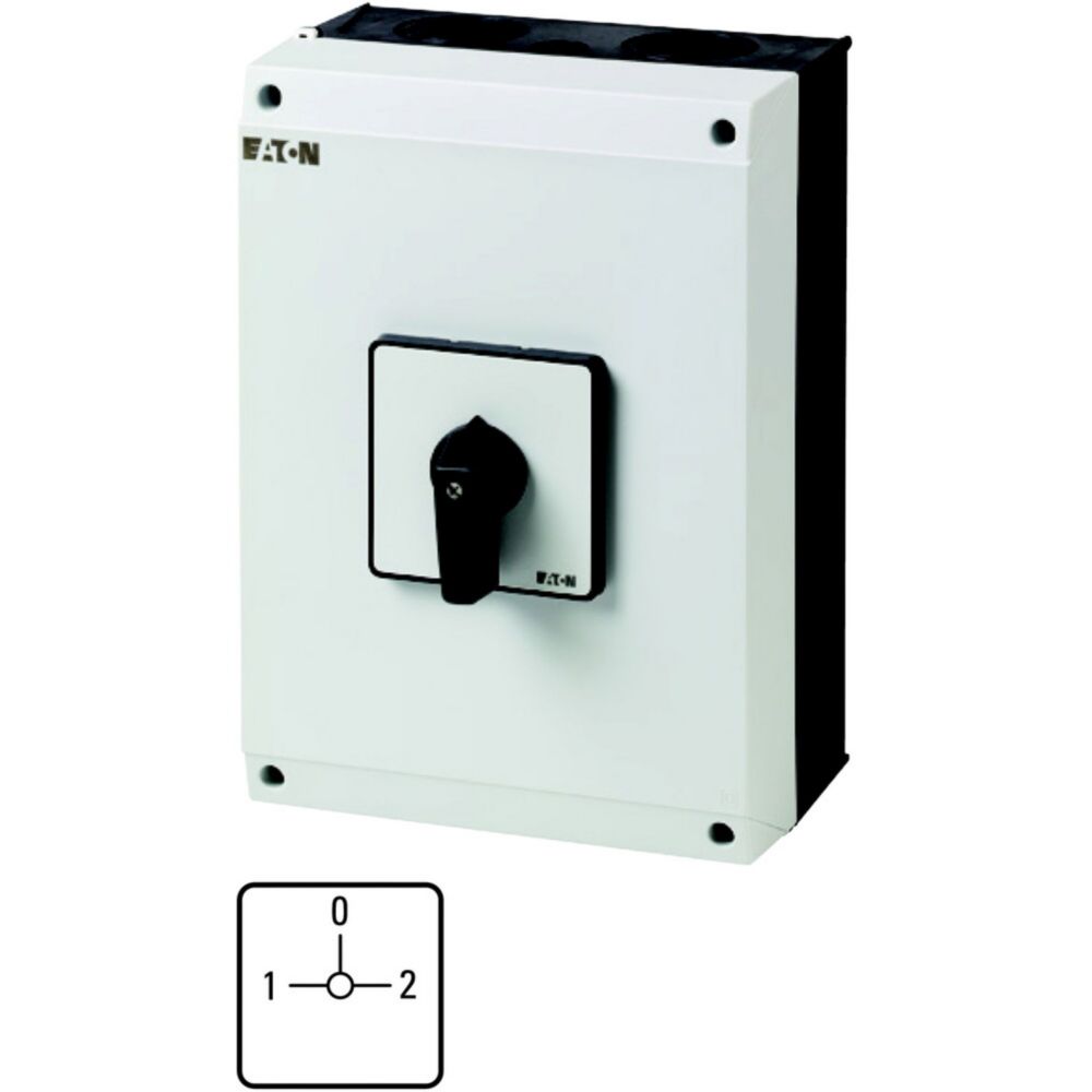 Inverseurs, Contacts: 8, 100 A, plastron: 1-0-2, 90 °, à accrochage, en saillie