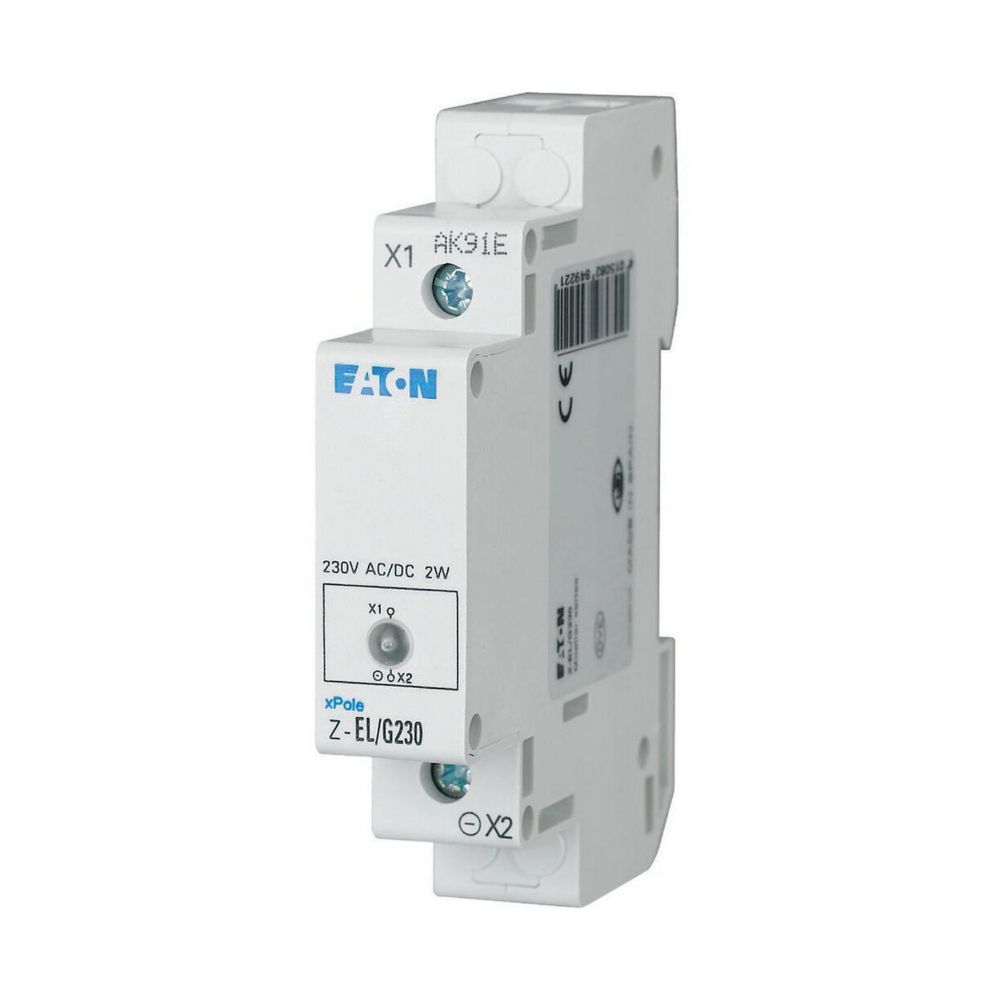 Voyant modulaire 1 LED, 230AC/DC, vert