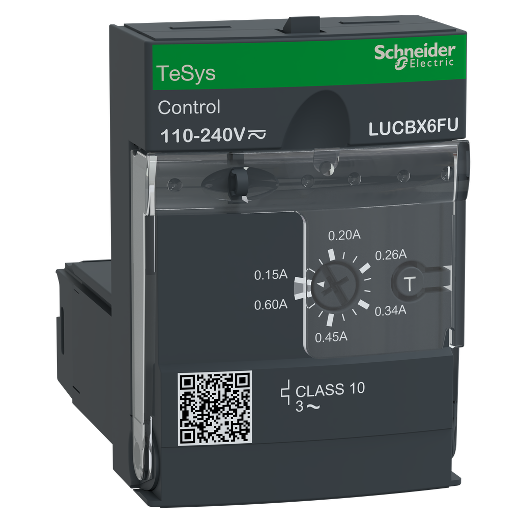 TeSys LUCB - unité de contrôle évolutif - classe 10 - 0,15..0,6A -110..220Vcc/ca
