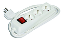 Bloc de prises domestique XPERTY blanc interrupteur 1,5 m de cÃ¢ble HO5VVF 3G1