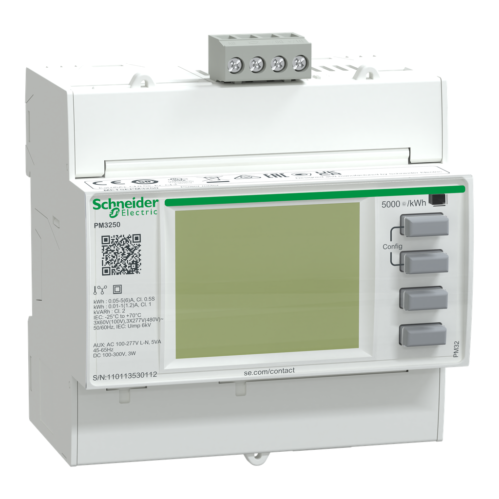 PowerLogic - centrale de mesure - PM3250 - modulaire - Modbus