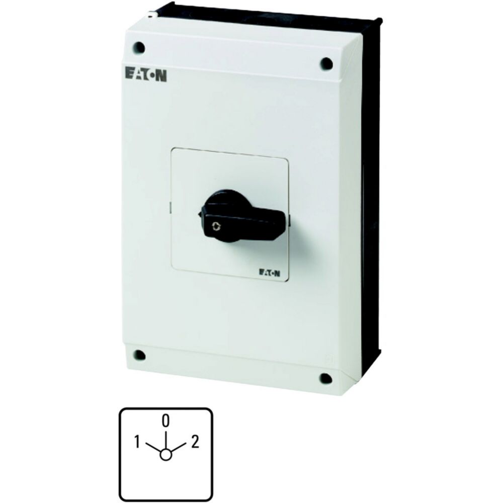 Inverseurs, Contacts: 8, 63 A, plastron: 1-0-2, 60 °, à accrochage, en saillie