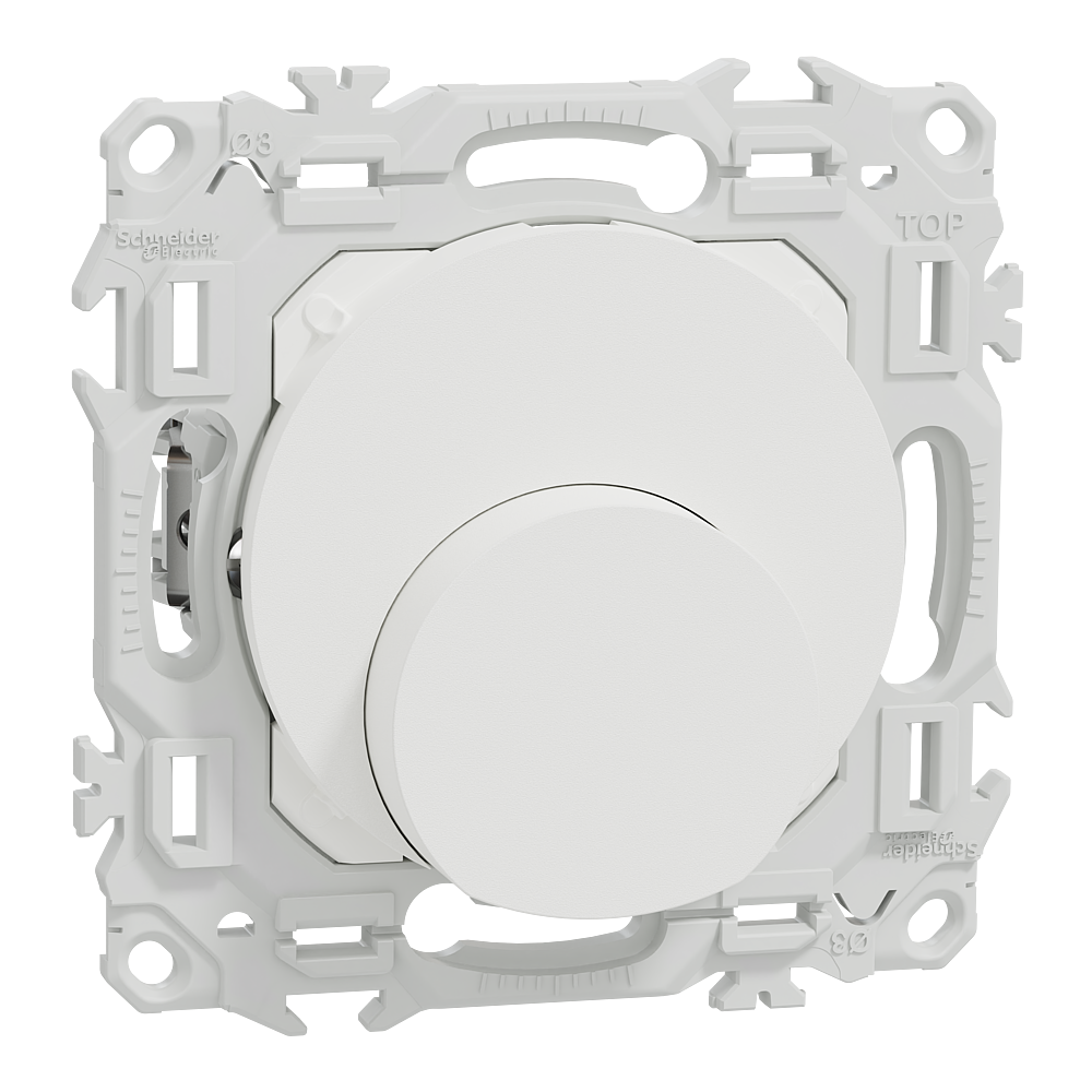 Odace - sortie de câble avec griffes - serre câble 6 à 12 mm² - blanc craie