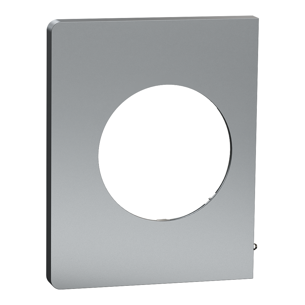 Odace Architecte - plaque de finition latérale - effet Titane