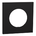 Odace - plaque de finition 1 poste - couleur Noir onyx