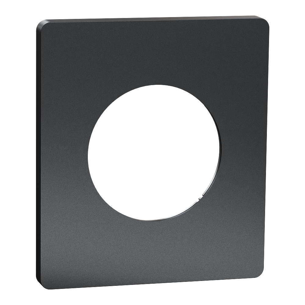 Odace Architecte - plaque de finition 1 poste - effet Perle Noire