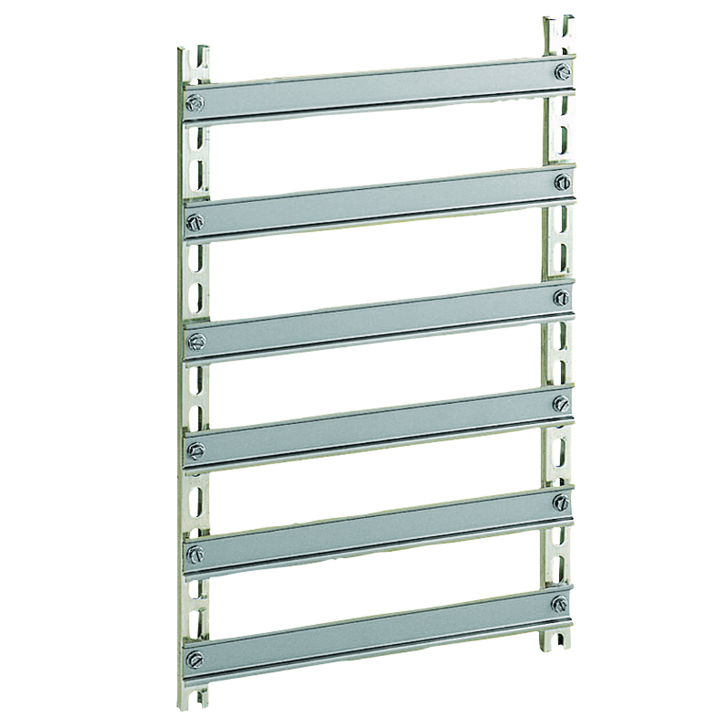 PanelSeT - châssis DIN symétrique - H700xL500mm - 6 rails profilés