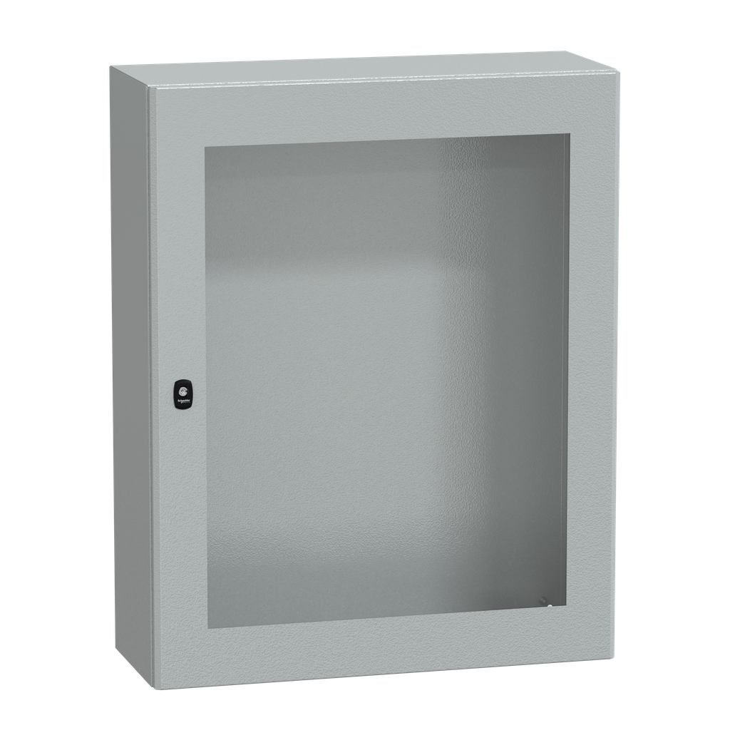 PanelSeT S3D - Enveloppe acier - H1000xL800xP300 - porte vitrée