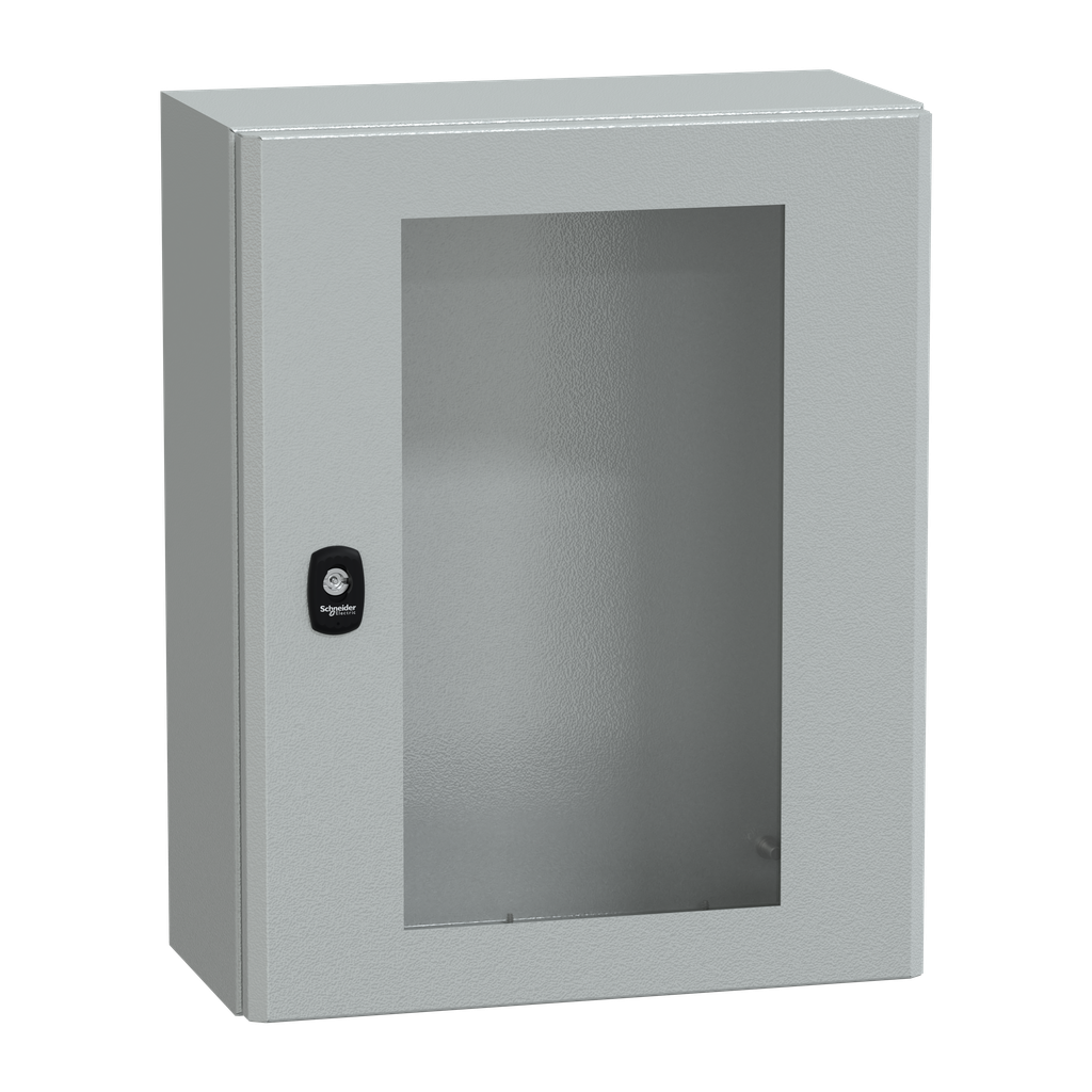 PanelSeT S3D - Enveloppe acier - H500xL400xP200 mm - porte vitrée